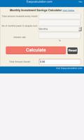 Monthly Savings Calculator poster
