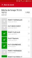 Localisation du stock Hilti capture d'écran 1