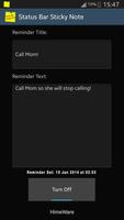 Status Bar Sticky Note پوسٹر