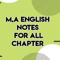 MA English Notes For All Chapter ポスター