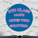 9th math notes with solution icône