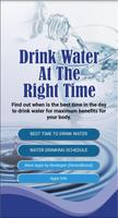 Drink Water At The Right Time Affiche