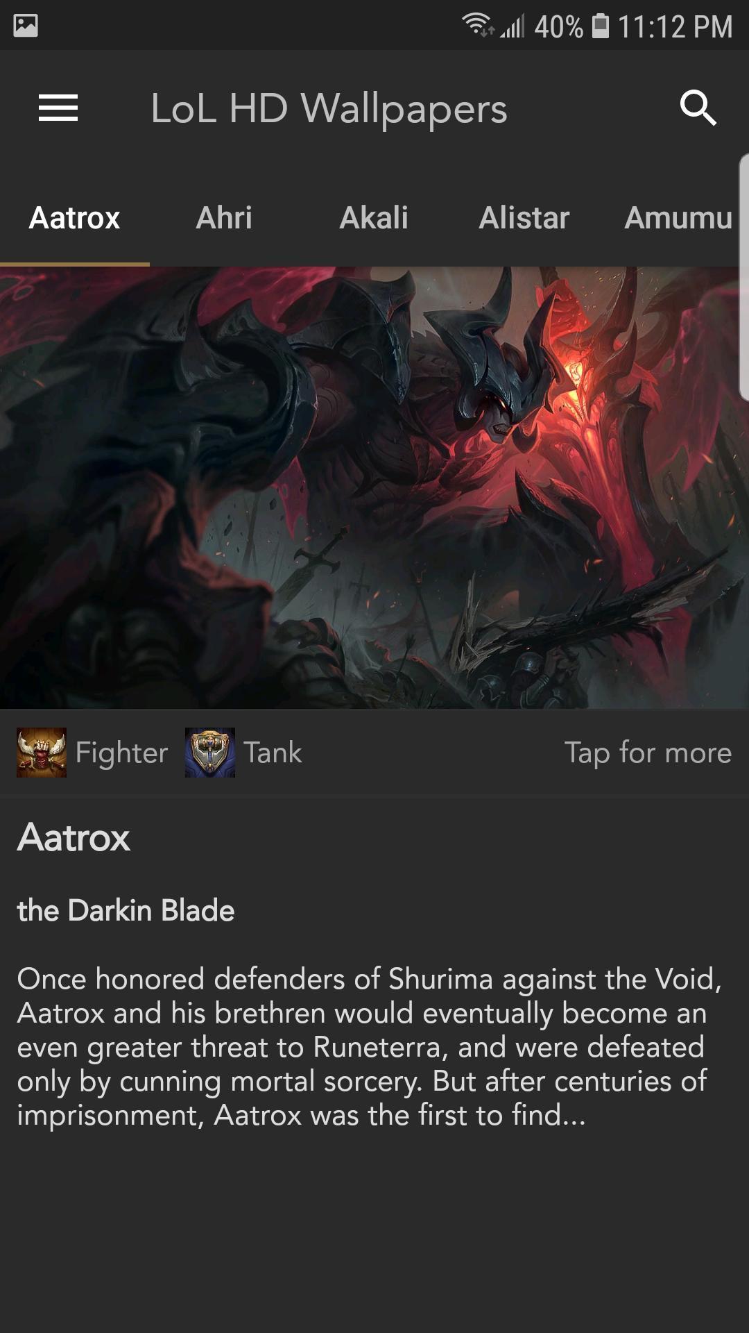 Android 用の Hd Wallpapers For League Of Legends Apk をダウンロード