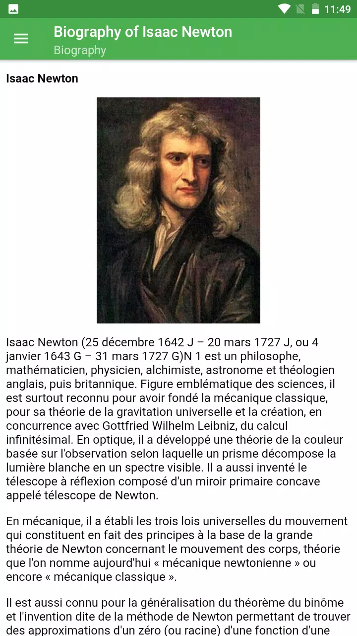 sir isaac newton biography