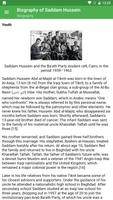 Biography: Saddam Hussein Biography Affiche
