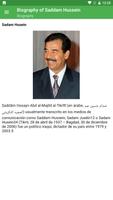 Biography: Saddam Hussein Biography capture d'écran 3