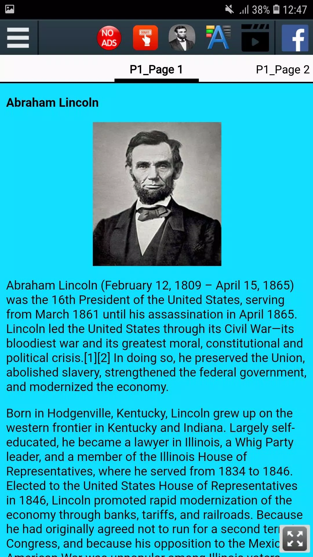 Biography of Abraham Lincoln APK for Android Download