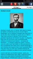 Biographie de Abraham Lincoln capture d'écran 1