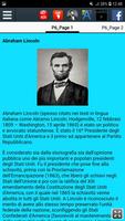 1 Schermata Biografia di Abraham Lincoln