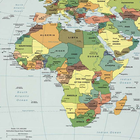 Carte de l'Afrique icône
