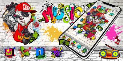 3 Schermata Tema Hip Hop Panda