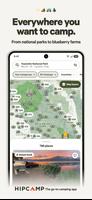 Hipcamp الملصق