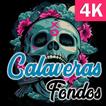 Fondos de Calaveras HD 4K【Catrinas de Todo Tipo】