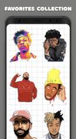Hip Hop Pixel Coloring Book - Paint by Number captura de pantalla 1