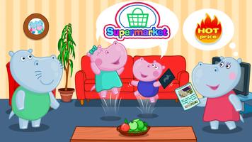 Crianças supermercado: Compra Cartaz