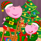 Santa Hippo: Christmas Eve آئیکن
