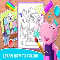 Hippo Coloring Game 海报