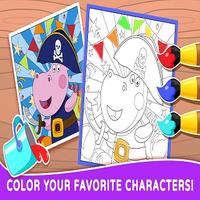 Hippo Coloring Game 截图 2