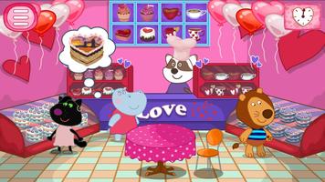 Valentine's cafe: Cooking game poster