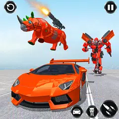 Hippo Robot Transformation:Rhino Robot Simulator APK download