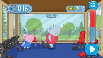 Sportspiele: Hippo Fitness Coach Screenshot 2