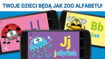 Zoo litery: alfabet 5 języków plakat