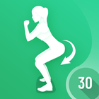 여성 피트니스 다리 운동, 운동 앱 아이콘