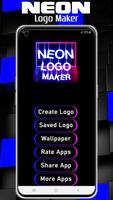 Neon Logo Maker - Neon Signs الملصق