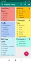 Shopping List App स्क्रीनशॉट 1