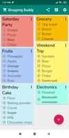 برنامه‌نما Shopping List App عکس از صفحه
