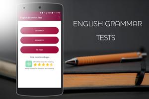 English Grammar Test poster