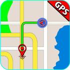 GPS навигатор, карта русский иконка