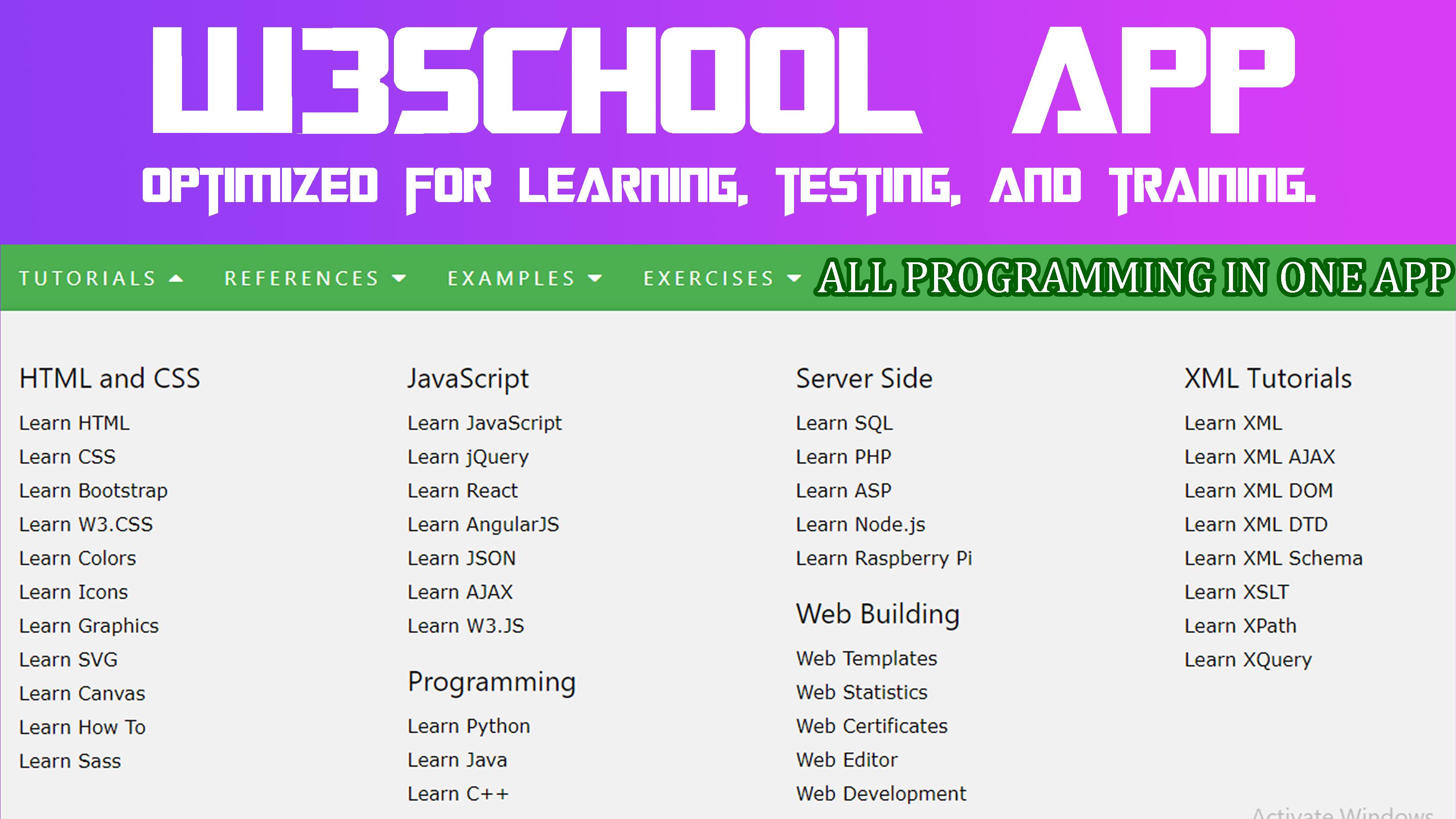 W3school for Android - APK Download