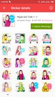 Hijab Islamic Sticker For WhatsApp : WAStickerApps capture d'écran 2