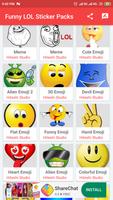 Funny Sticker packs for WhatsApp : WAStickerApps Affiche