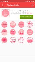 Romantic Love Sticker Packs : WAStickerApps Affiche