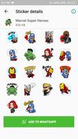 Super Hero Sticker Packs capture d'écran 3