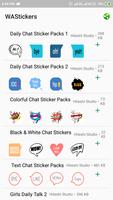 Girl Boy Daily Chat Sticker Packs : WAStickerApps capture d'écran 2