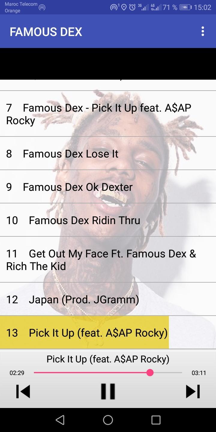 Famous Dex Songs For Android Apk Download - famous dex no more roblox music video