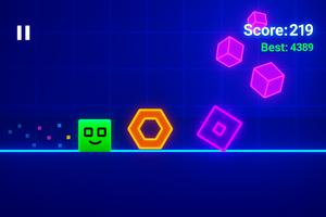 Geometry Wave: Obstacle Run captura de pantalla 3
