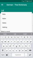 German - Thai Dictionary постер