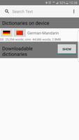 German - Mandarin Dictionary Affiche