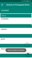 German to Portuguese Dictionary captura de pantalla 1
