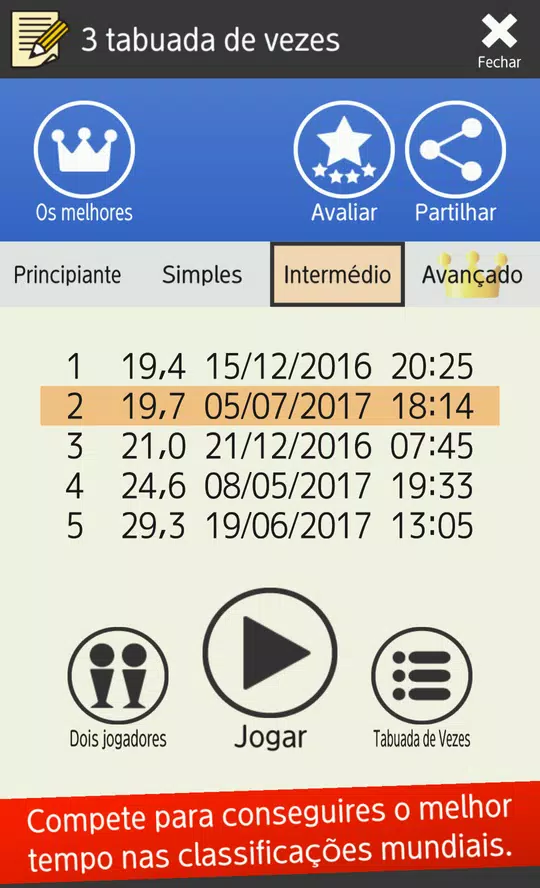 Tabuada de multiplicação jogo – Apps no Google Play