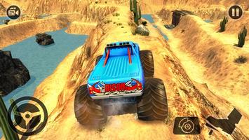 Roller coaster Monster Truck Stunt:Car Racing Game Cartaz