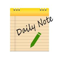 Daily note: notepad постер