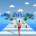 Girl Streamer Runner Rush 3D