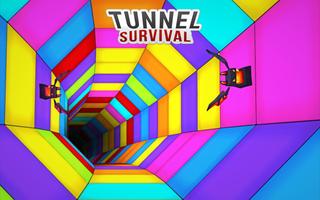 TWISTY ROAD SURVIVAL: INCREÍBLE TÚNEL WEB DE COLOR Poster