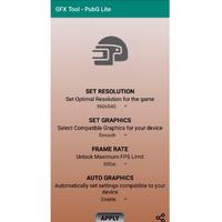 Công cụ GFX cho PUBG LITE - PUB Gfx ảnh chụp màn hình 1