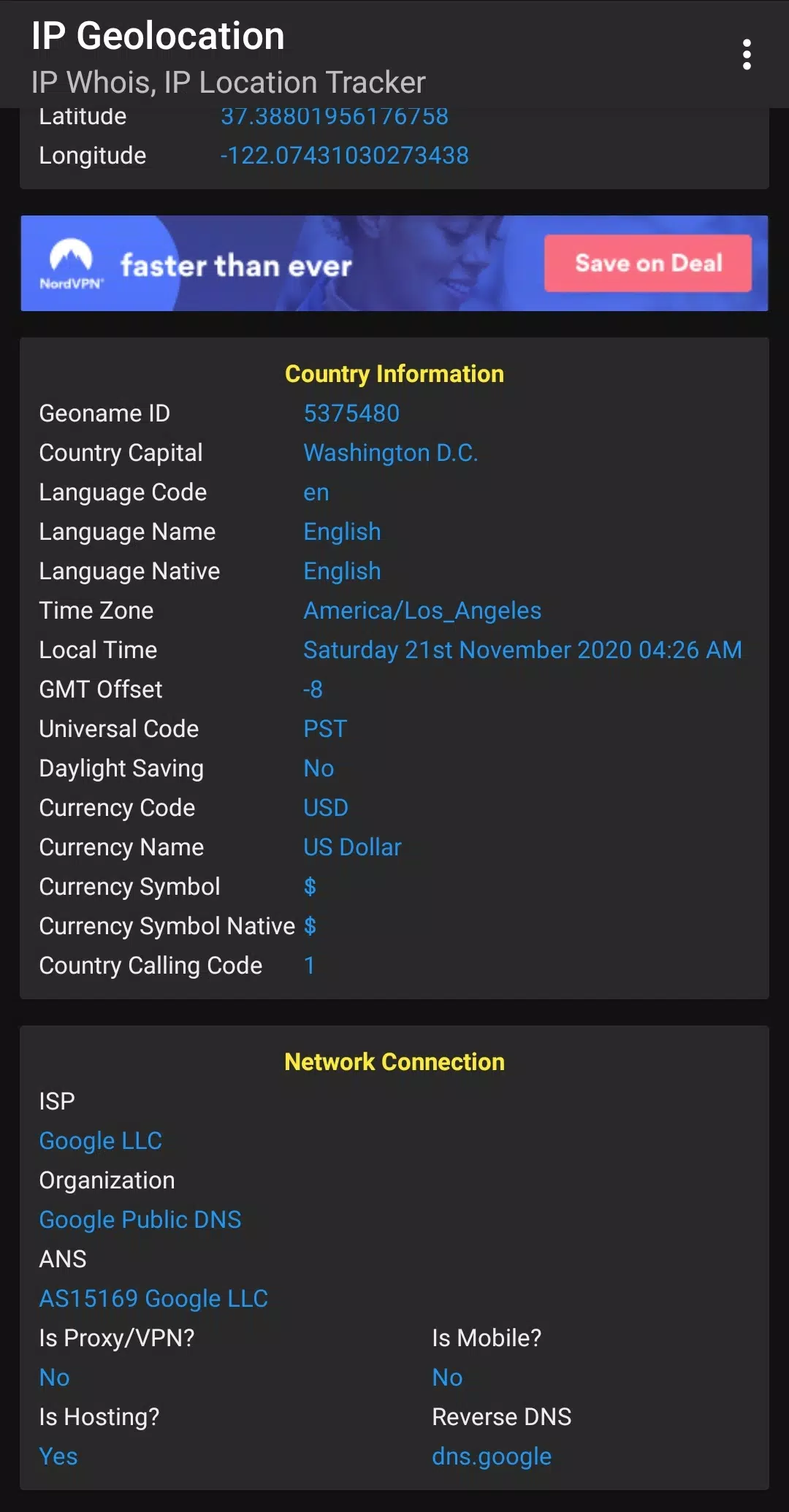 IP Tracker  (Geolocation)